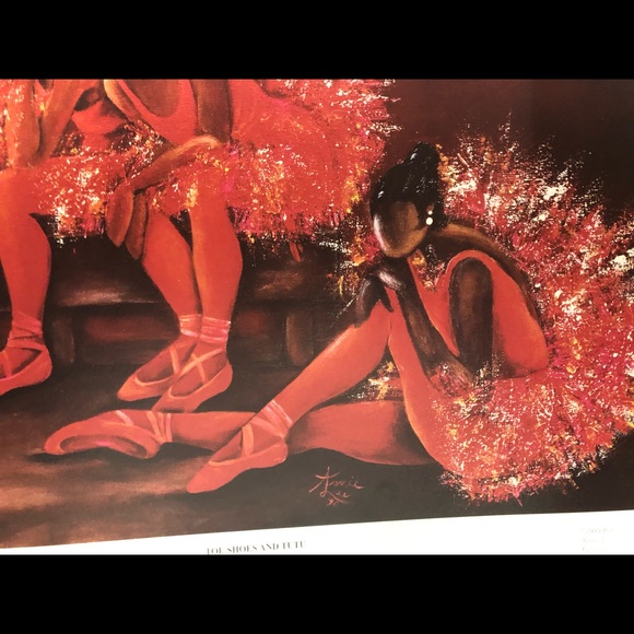 COPY - Annie Lee print 15x18 inch TOE SHOES & TUTU - Picture 2 of 4